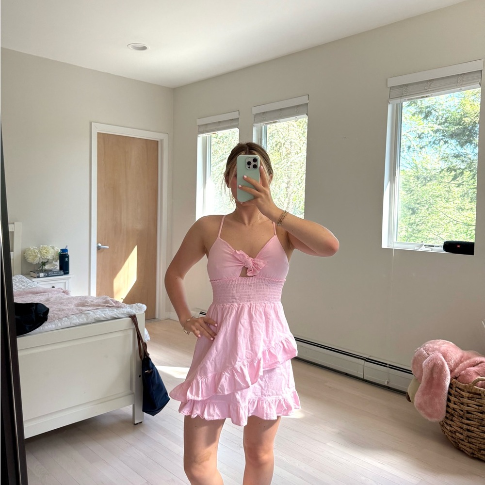 Pink Ruffle Dress
